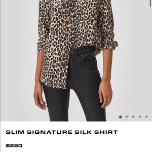 Leopard Buttonfront Top